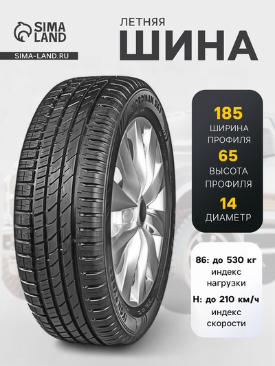 Шина летняя Ikon Tyres Nordman SX3 185/65 R=14 86H