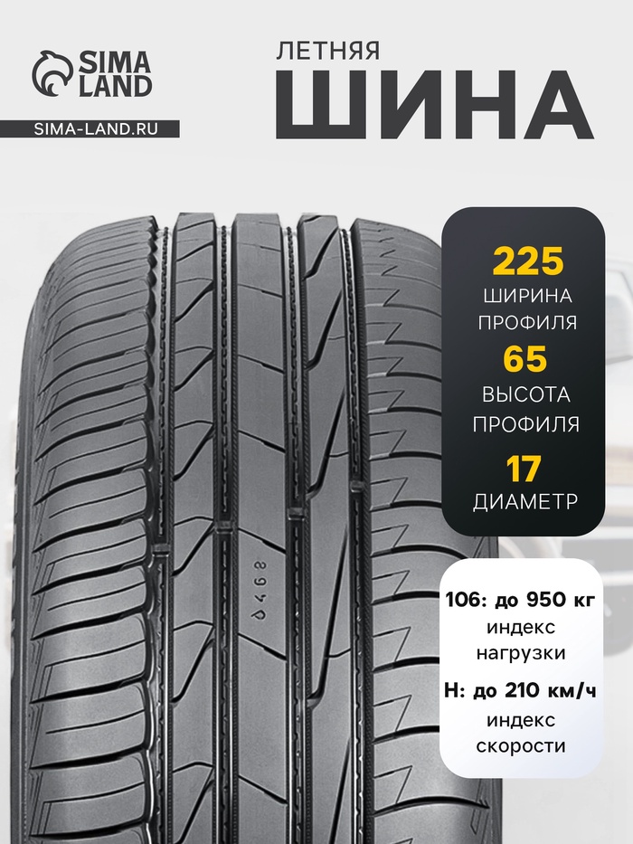 Шина летняя Ikon Tyres Autograph Aqua 3 SUV 225/65 R=17 106H - Фото 1