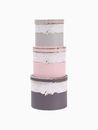 УЦЕНКА Набор коробок 4 в 1 «Мрамор», 14×14×13 - 20×20×17.5 см 10342124