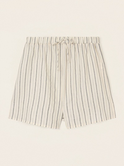 Шорты домашние женские SL HOME Linen, белые, размер 44 (M)