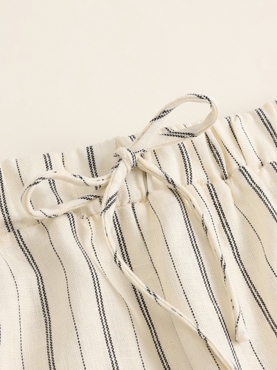 Шорты домашние женские SL HOME Linen, белые, размер 44 (M)