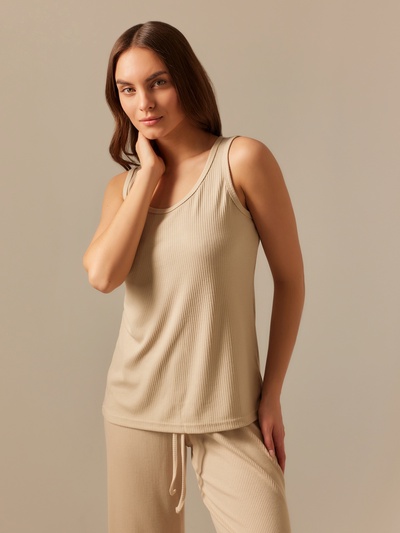 Майка женская домашняя SL HOME р. M, бежевый