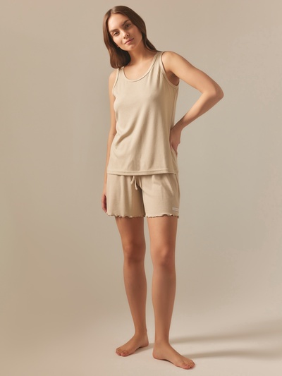 Шорты женские домашние SL HOME размер L, бежевые