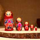 Матрёшка 5-кукольная "Наташа тюльпаны", 10-11 см - фото 4418353