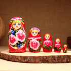 Матрёшка 5-кукольная "Жанна", 14-15 см - фото 4808059