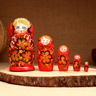 Матрёшка 5-кукольная "Анастасия", 14-15 см - фото 5609063