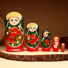 Матрёшка 5-кукольная "Марьяна", 17-18 см - фото 110217530