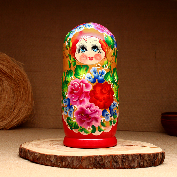 Матрёшка 10-кукольная "Полина", 23-27 см - фото 1884505015