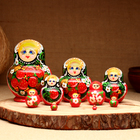 Матрёшка 10-кукольная "Регина", 12-13 см - фото 9862657