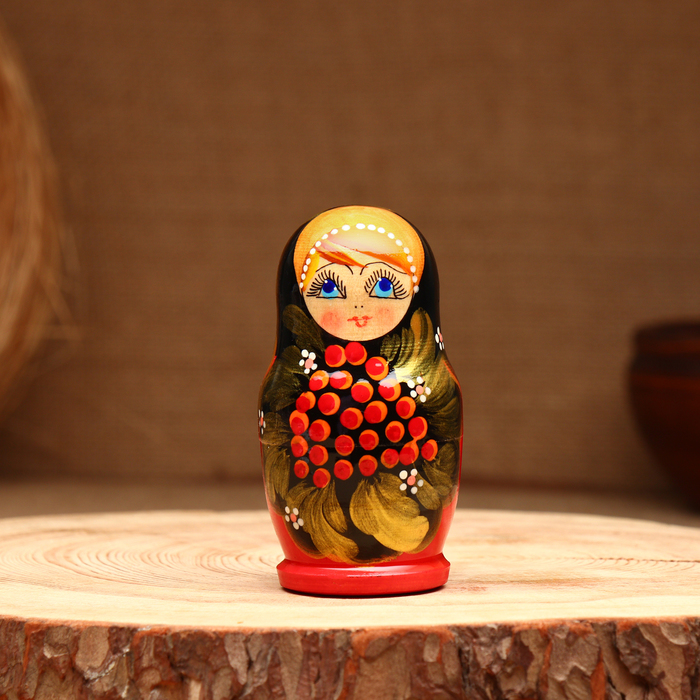 Матрёшка 3х-кукольная, "Людмила краса", 10-11 см