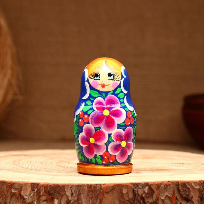 Матрёшка 3х-кукольная,  "Инесса краса", 10-11 см