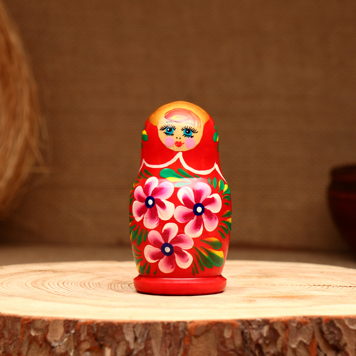 Матрёшка 3х-кукольная,  "Анфиса краса", 10-11 см