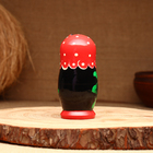 Матрёшка 5-кукольная "Праздничная красная" с божьей коровкой, 10-11 см - фото 9125206