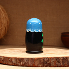 Матрёшка 5-кукольная "Праздничная голубая" с божьей коровкой, 10-11 см - фото 4137836