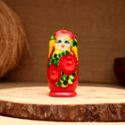 Матрёшка 5-кукольная "Виталина жёлтая", 10-11 см - фото 4499116