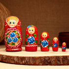 Матрёшка 5-кукольная "Герда узорная", 10-11 см - фото 321109913