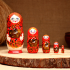 Матрёшка 5-кукольная "Жанна ромашки", 10-11 см - фото 9125255