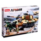 УЦЕНКА Конструктор Армия ВОВ «Немецкий танк», 2 варианта сборки, 930 деталей - Фото 5