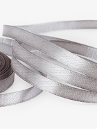 Лента атласная, 6 мм, 23±1 м, тёмно-серая №180 - Фото 4