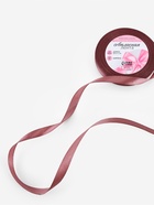 Лента атласная, 10 мм, 23±1 м, цвет бурый №284 - Фото 2