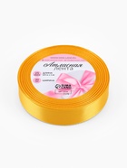 Лента атласная, 20 мм, 23±1 м, жёлтая №16 - Фото 4