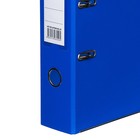 Папка-регистратор А4, 75 мм, Lamark, ПВХ, двухстороннее покрытие, металлическая окантовка, карман на корешок, собранная, синий/голубой - фото 10061601