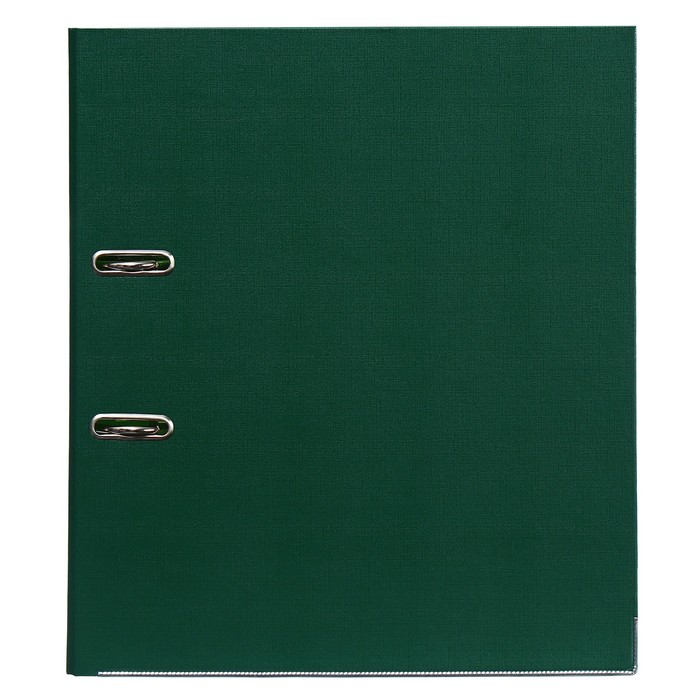 Папка-регистратор А4, 75 мм, Lamark, ПВХ, двухстороннее покрытие, металлическая окантовка, карман на корешок, собранная, зеленый/фисташковый