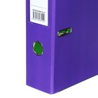 Папка-регистратор А4, 75 мм, Lamark, ПВХ, двухстороннее покрытие, металлическая окантовка, карман на корешок, собранная, фиолетовый/фисташковый 10335264 - фото 16312848