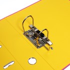 Папка-регистратор А4, 75 мм, Lamark, ПВХ, двухстороннее покрытие, металлическая окантовка, карман на корешок, собранная, розовый/желтый - Фото 7