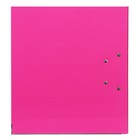 Папка-регистратор А4, 75 мм, Lamark, ПВХ, двухстороннее покрытие, металлическая окантовка, карман на корешок, собранная, розовый/желтый - Фото 8