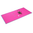 Папка-регистратор А4, 75 мм, Lamark, ПВХ, двухстороннее покрытие, металлическая окантовка, карман на корешок, собранная, голубой/розовый - Фото 6
