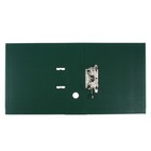 Папка-регистратор А4, 75 мм, Lamark, ПВХ, двухстороннее покрытие, металлическая окантовка, карман на корешок, собранная, зеленый/зеленый - фото 9032093