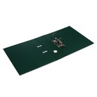Папка-регистратор А4, 75 мм, Lamark, ПВХ, двухстороннее покрытие, металлическая окантовка, карман на корешок, собранная, зеленый/зеленый - фото 9032094