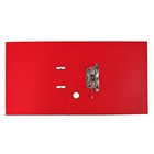 Папка-регистратор А4, 75 мм, Lamark, ПВХ, двухстороннее покрытие, металлическая окантовка, карман на корешок, собранная, красный/красный - фото 9472225