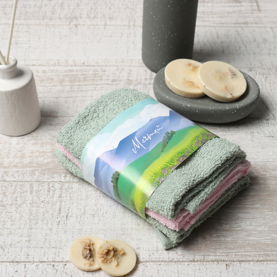 Салфетки махровые «Этель. Закат», 3 шт., 30×30 см, хлопок 100%