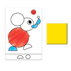 Развивающий набор «Рисуем по фигурам», в пакете - фото 23661485