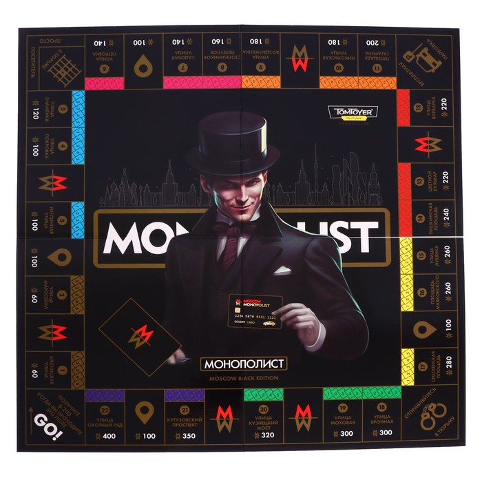 Игра настольная «Монополист Black Edition», 2-4 игроков, 8+ - фото 1919893276
