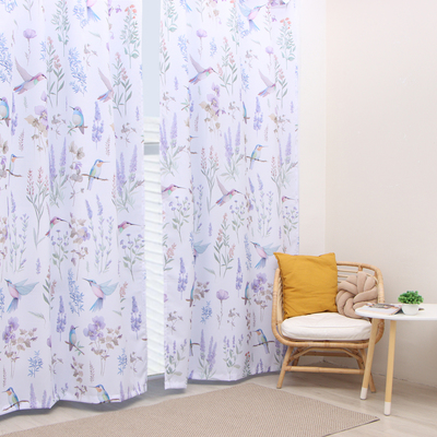 Шторы портьерные «Этель» Colibri, 145×260 см, 2 шт., 140 г/м²