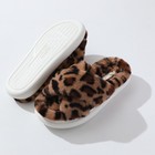 Тапочки женские Arya Home Leo, размер 36-37, принт леопардовый - Фото 3