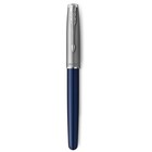 Ручка перьевая Parker Sonnet Sand Blasted Metal&Blue Lacquer, 0.8мм, черн, под/уп 2146747 - Фото 4