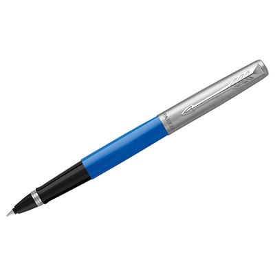 Ручка-роллер Parker Jotter Originals Blue Chrome СT, 0,8мм, черная, подар/уп 2096910