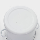 УЦЕНКА Кастрюля эмалированная, 9 л, d=26, с крышкой, без декора, МИКС - Фото 5