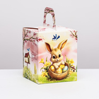 Пасхальная коробочка с окном «Пасхальная корзина» 15×15×18 см 10249277