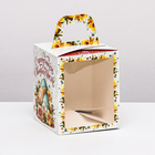 Коробка подарочная пасхальная с окном «Светлая Пасха» 15×15×18 см - Фото 1