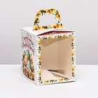 Коробка подарочная пасхальная с окном «Светлая Пасха» 15×15×18 см - Фото 2