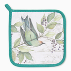 Прихватка «Этель. Птицы», 19×19 см, саржа,100% хлопок, ватин 250 г/м² - Фото 2