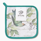 Прихватка «Этель. Птицы», 19×19 см, саржа,100% хлопок, ватин 250 г/м² - Фото 4