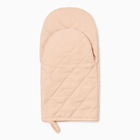 Варежка-прихватка «Этель» Kitchen, бежевая, 15×28 см, саржа, 100% хлопок - Фото 4