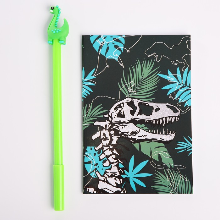 Детский подарочный набор "Динозаврик" кошелек, блокнот, ручка