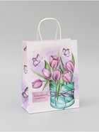 Пакет крафтовый «Хорошего настроения», 25×22×11 см - Фото 1